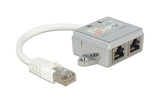 Delock RJ45 Anschlussverdoppler LAN+ISDN