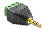 Delock Terminalblock 3.5mm Klinke Stecker
