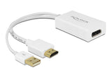 Monitoradapter HDMI zu DP1.2, weiss