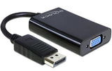 Monitoradapter DP zu VGA, schwarz, Audio