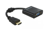 Monitoradapter HDMI-A zu VGA-Bu schwarz