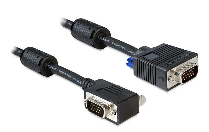 Monitorkabel VGA, M/M, 2 Meter, gewinkelt