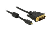 Delock Micro HDMI-D - DVI-D, 2m