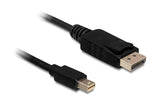Delock Mini-DP auf DP, 5m, V1.2, 4K support
