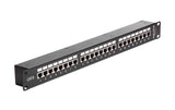 Delock 19 Patchpanel 24 Port, 1HE, schwarz