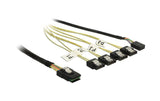 Reverse SAS Kabel: 4xSATA - SFF8087, 0.5m
