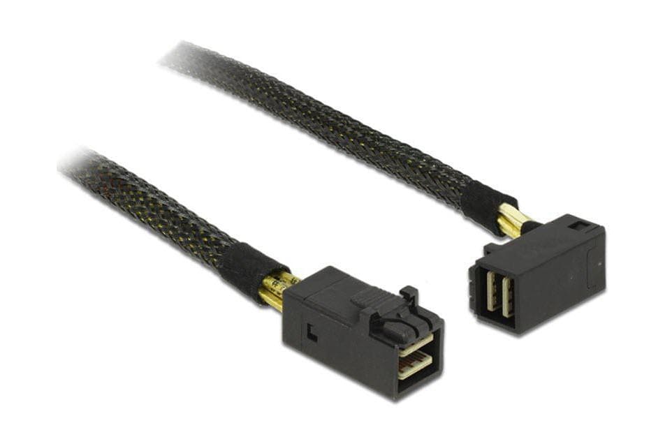 SAS Kabel: SFF8643--SFF8643, 0.5m,gewinkelt