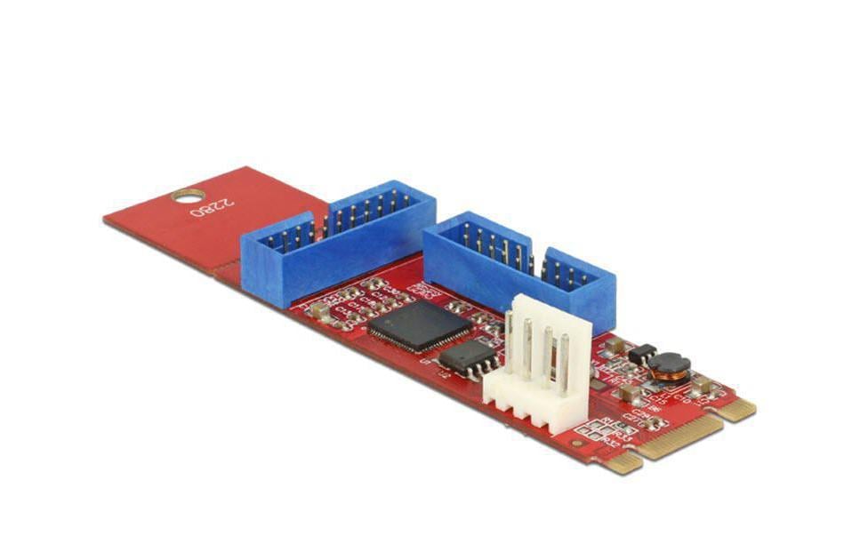 Delock M.2 zu 2x USB3.0 Pfostenstecker