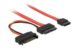 SATA2 Kabel für Slimline Geräte(ODD), 30cm