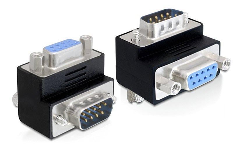 Winkeladapter270° seriell DB9 Bu-St