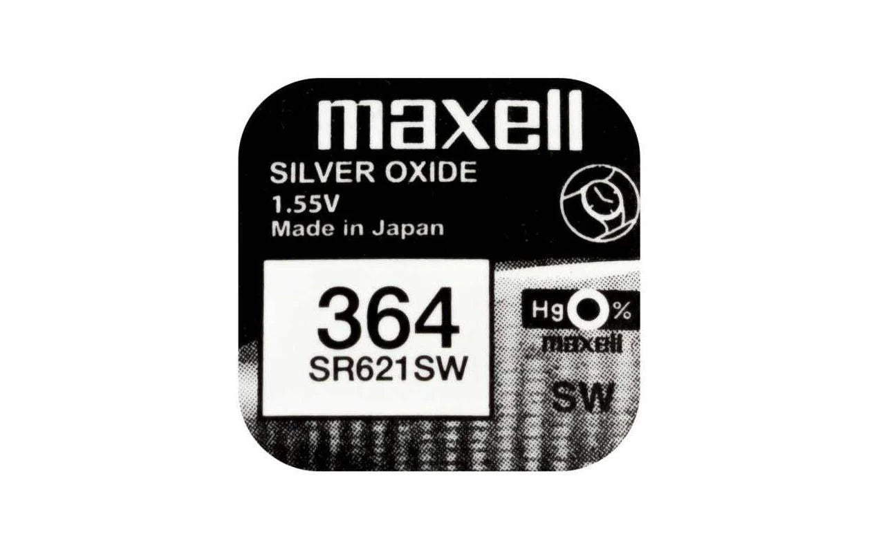 MaxellKnopfzelle SR621SW, 10er Pack
