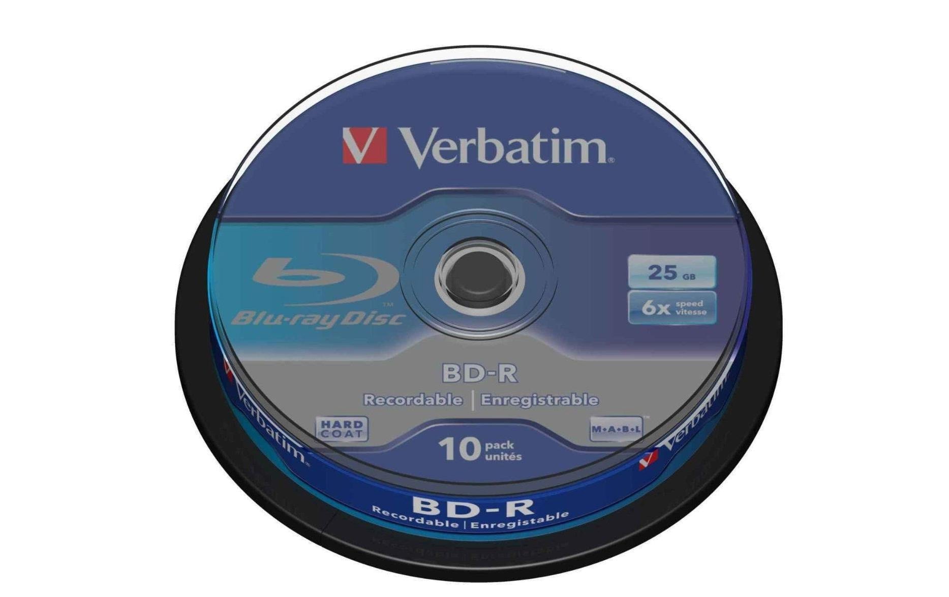 Verbatim BD-R 6x Single Layer 25GB 10-Spind