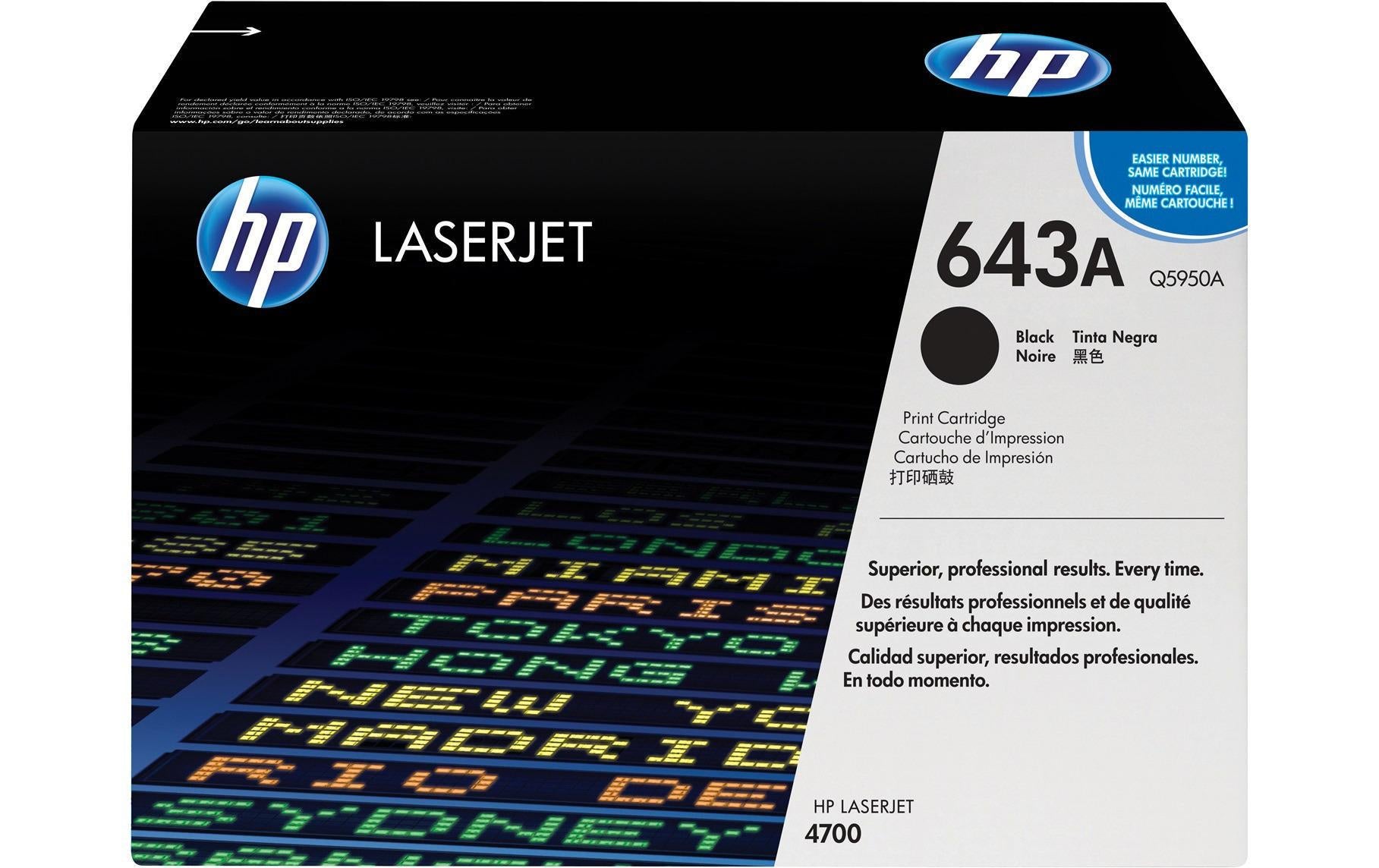 HP, Toner Nr. 643A (Q5950A) Black