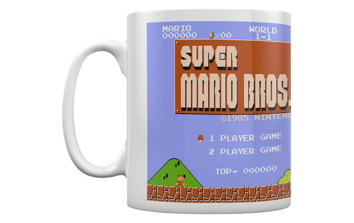 Super Mario Bros. Tasse Retro Title