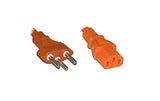 Netzkabel 250V/10A: 1 Meter Orange