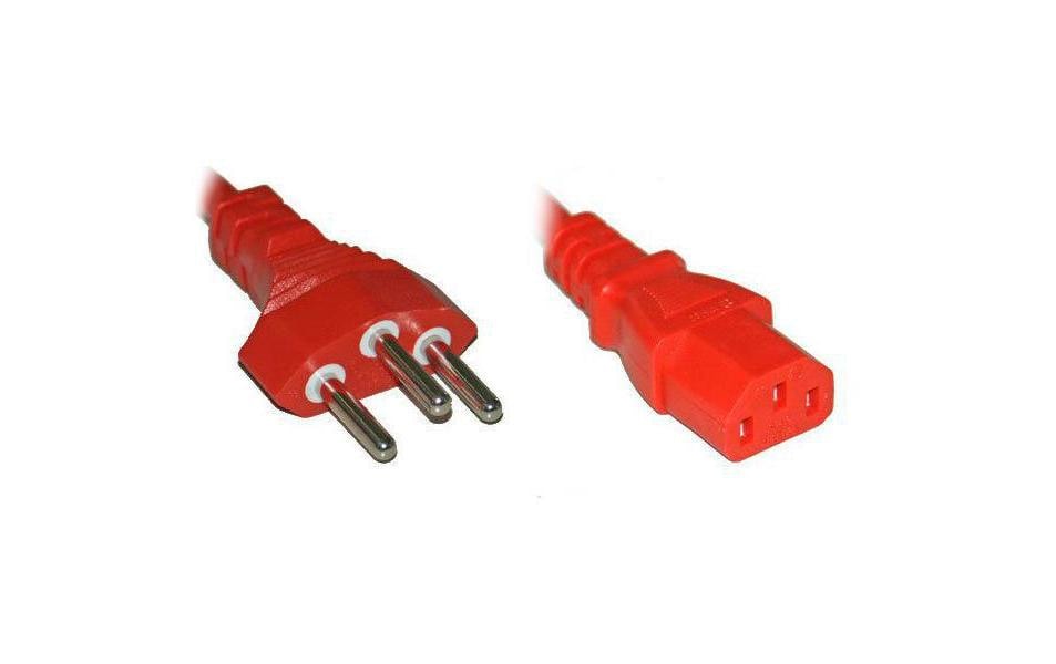 Netzkabel 250V/10A: 1.5 Meter Rot