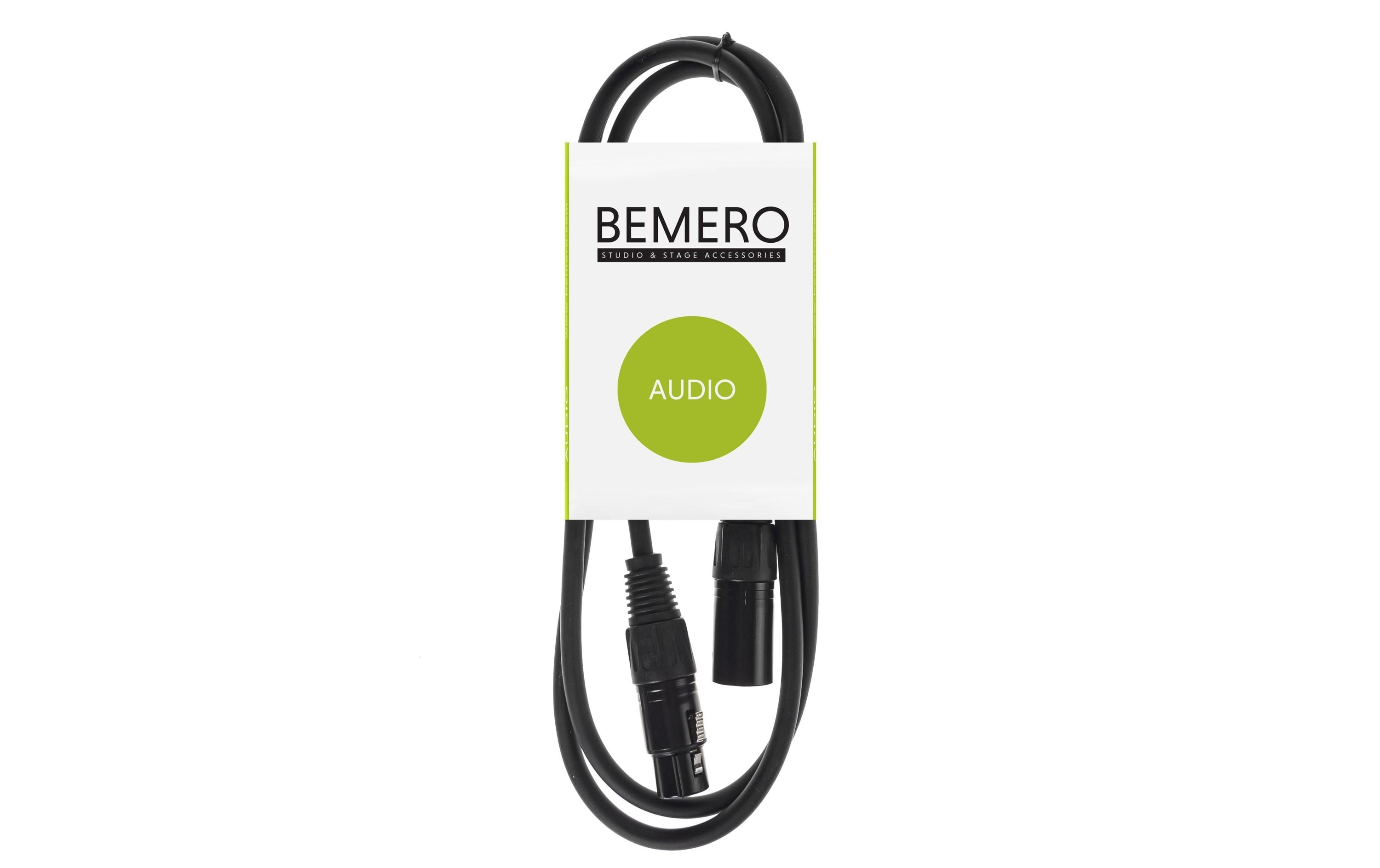 Bemero BAC4041-75BK XLRf - XLRm Kabel 0.75m