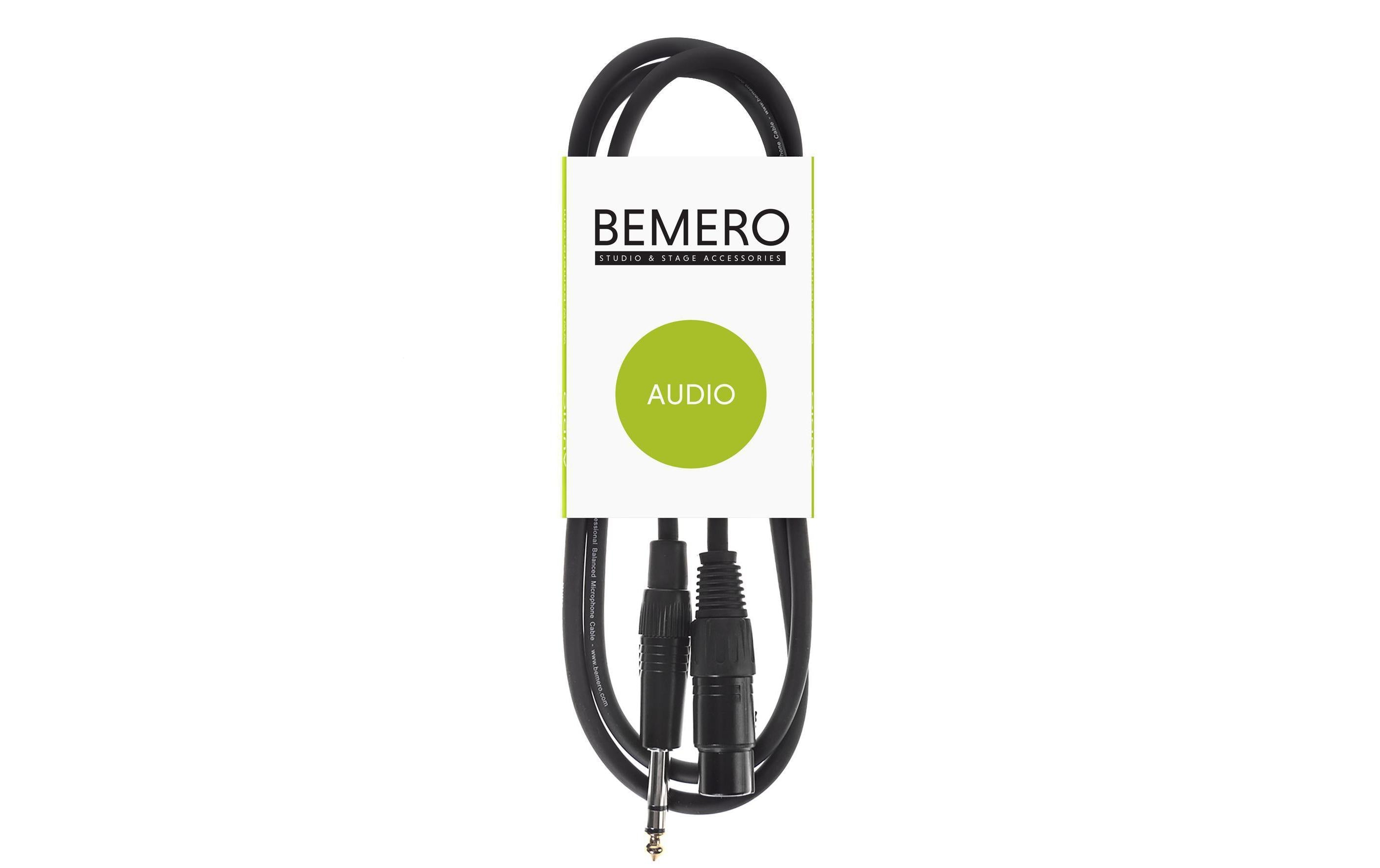 Bemero BAC4015-150BK XLRf-6.3 Klinken 1.5m