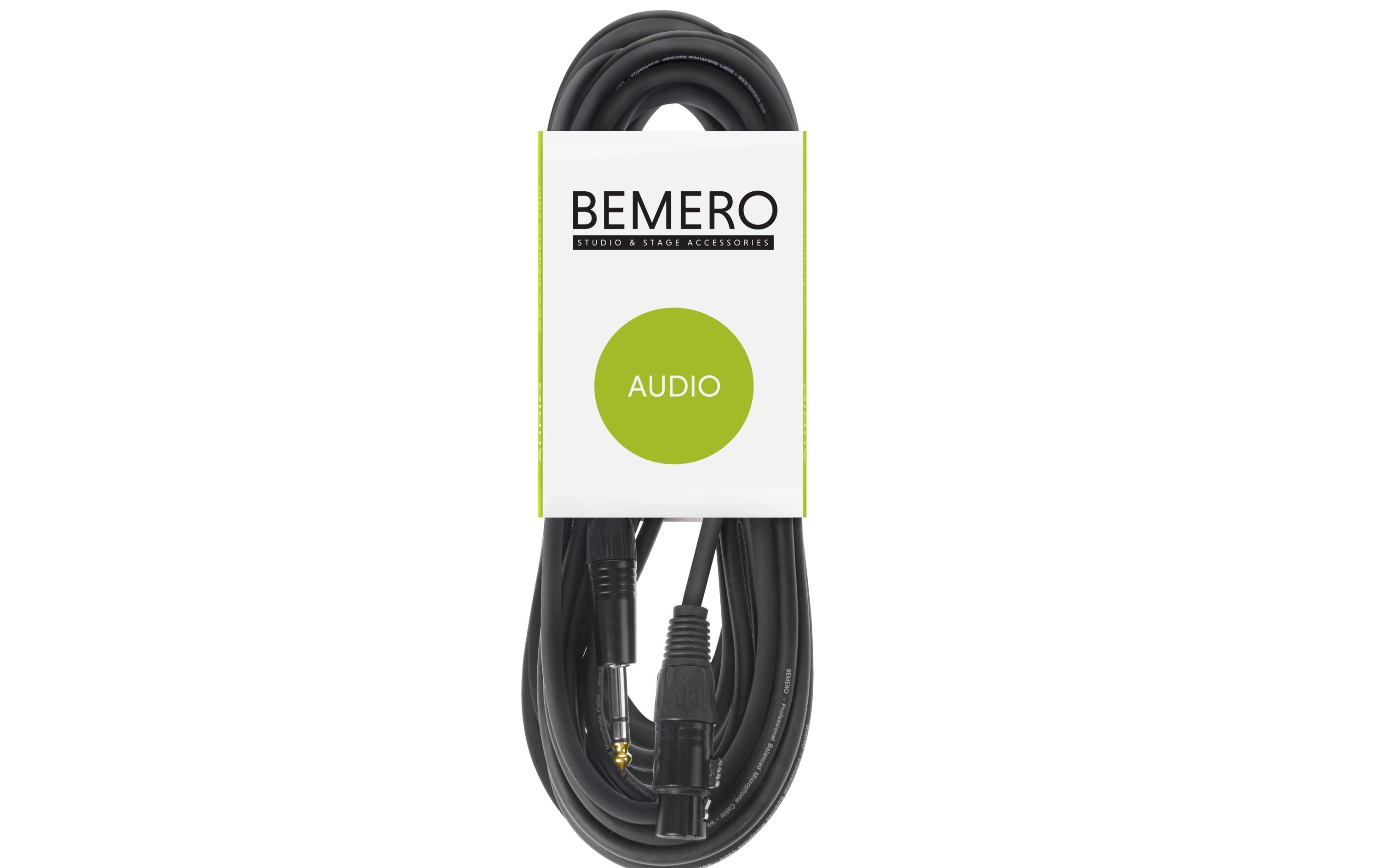 Bemero BAC4015-1000BK XLRf-6.3 Klinken 10m