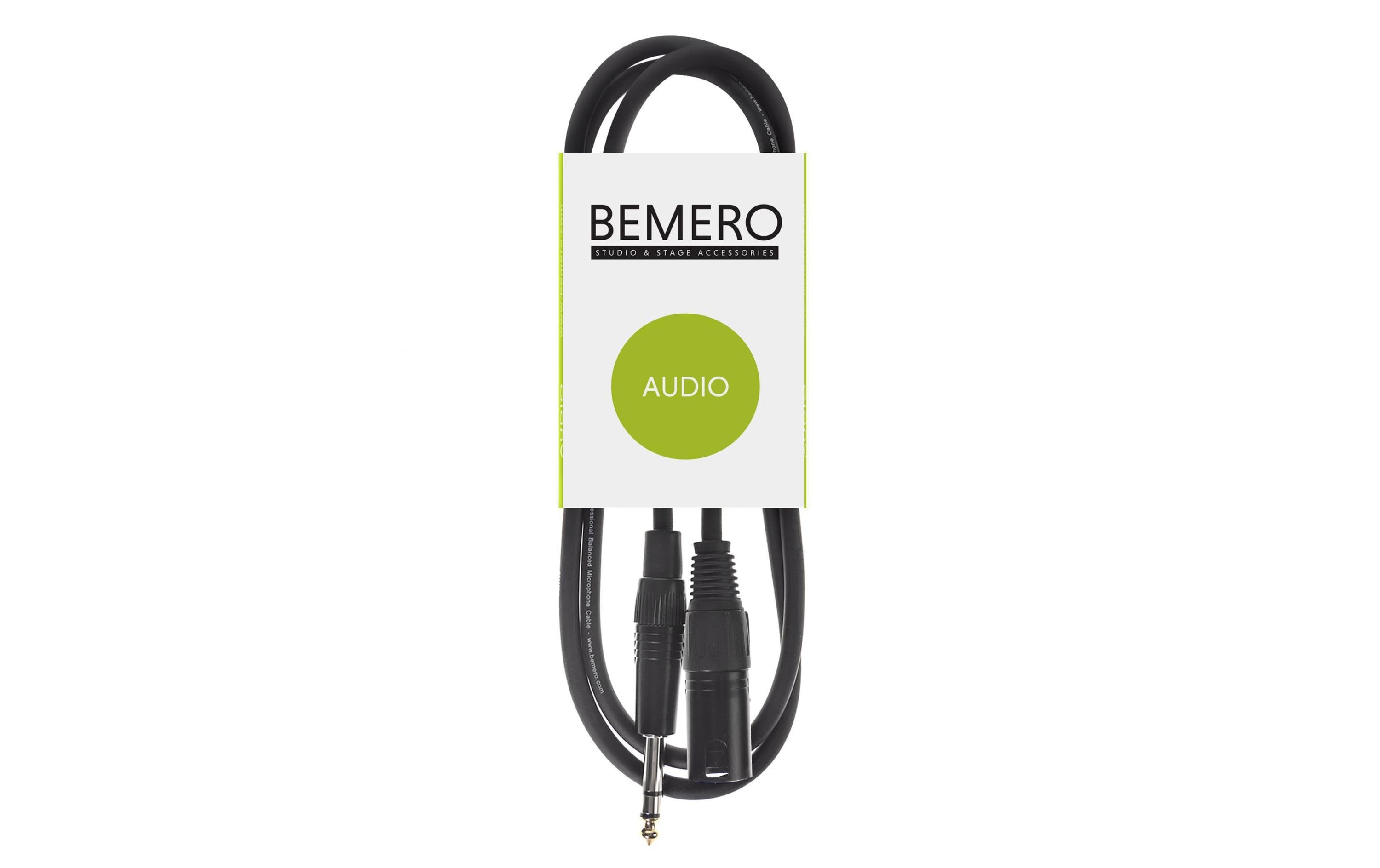 Bemero BAC4115-75BK XLRm-6.3 Klinken 0.75m