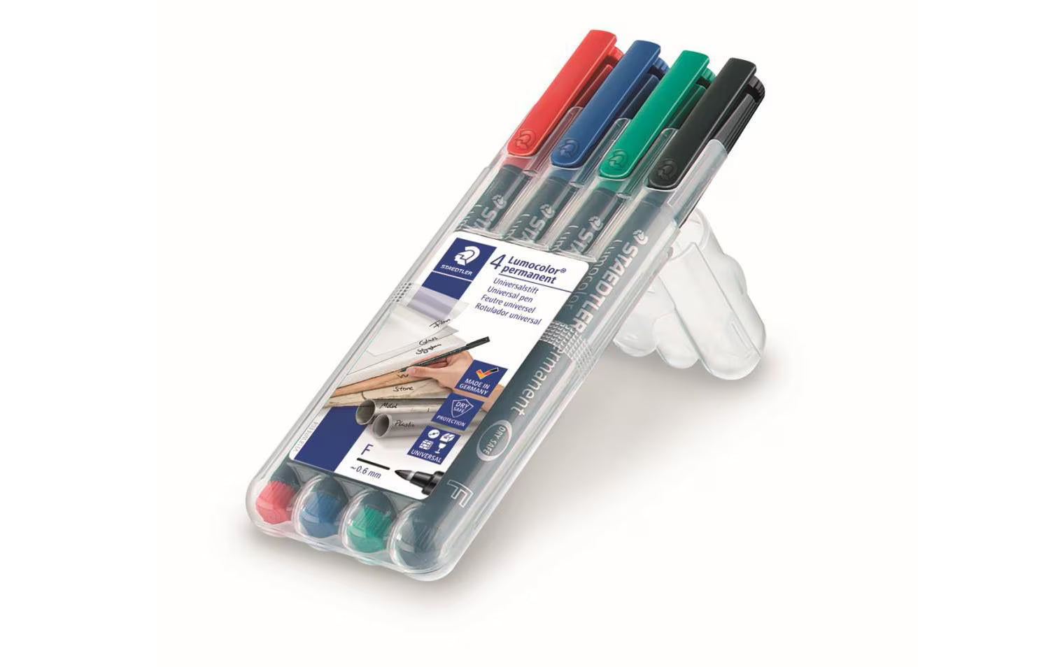 STAEDTLER 318 Folienstift Lumocolor F 4St