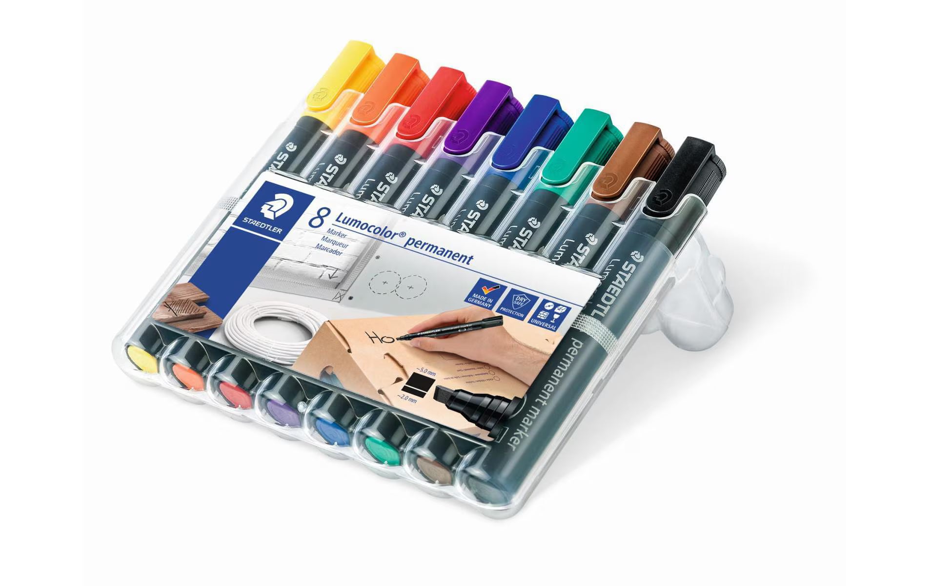 STAEDTLER 350 Marker Lumocolor perm 8St