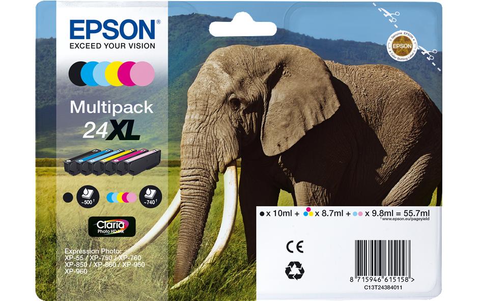 Tinte Epson T24384010, Nr. 24XL, 6-Farben
