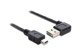 USB2.0-Kabel Easy A-MiniB: 0.5m, schwarz