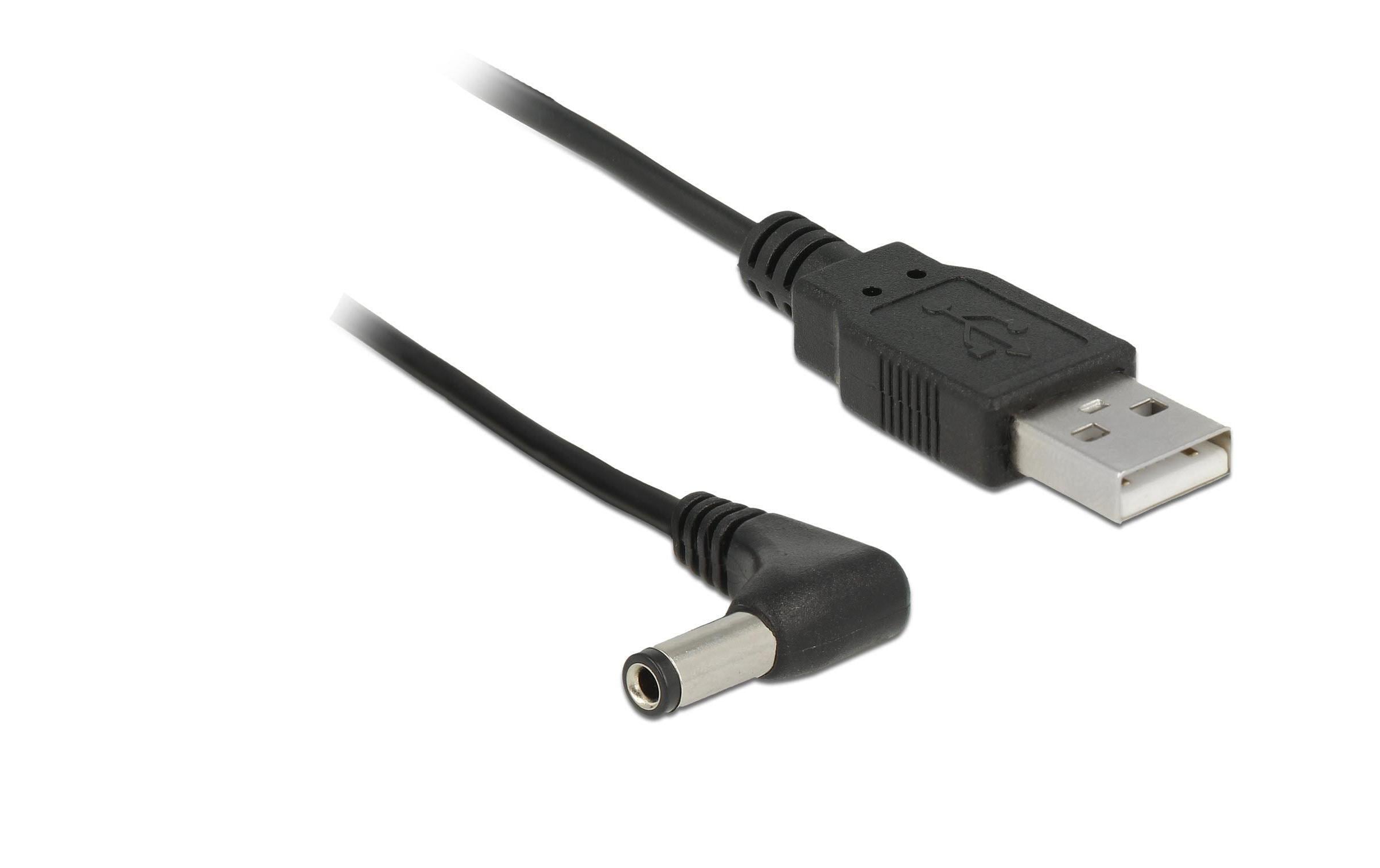 USB2.0-Stromkabel A-5VOLT, 1.5m, schwarz