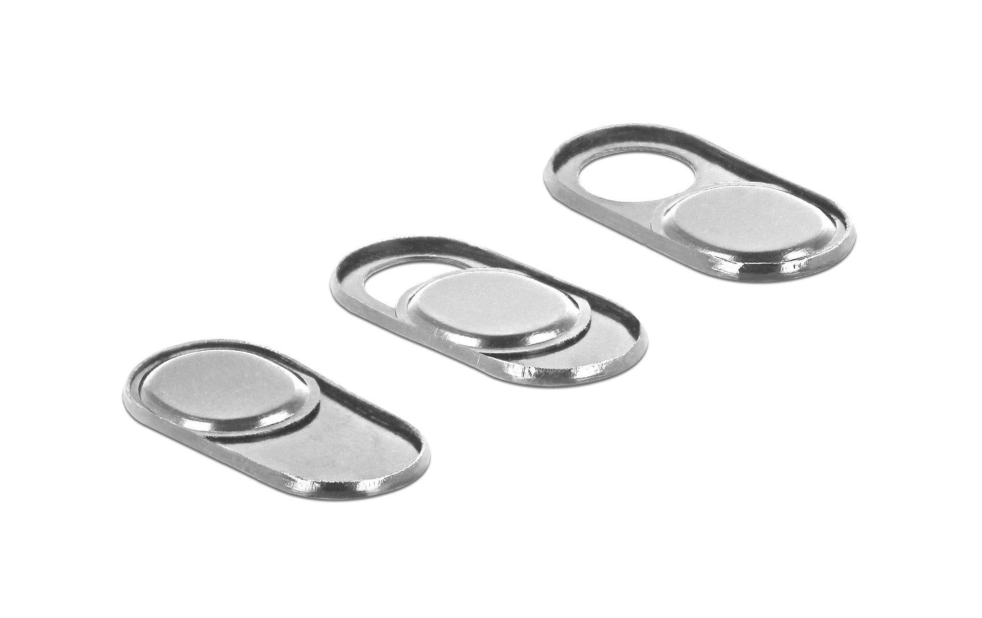 Delock Webcam Abdeckung 3 Stück, Silver