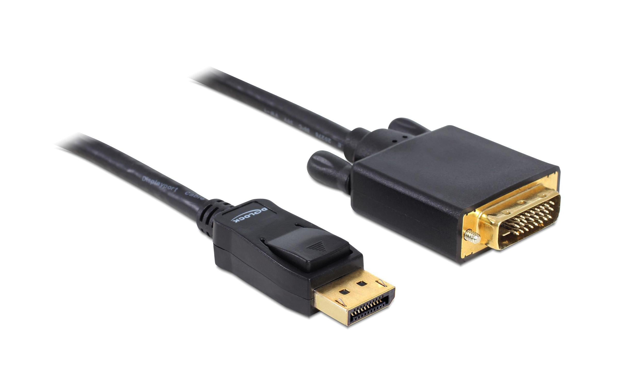 Delock, Kabel DisplayPort - DVI-D, 1 m