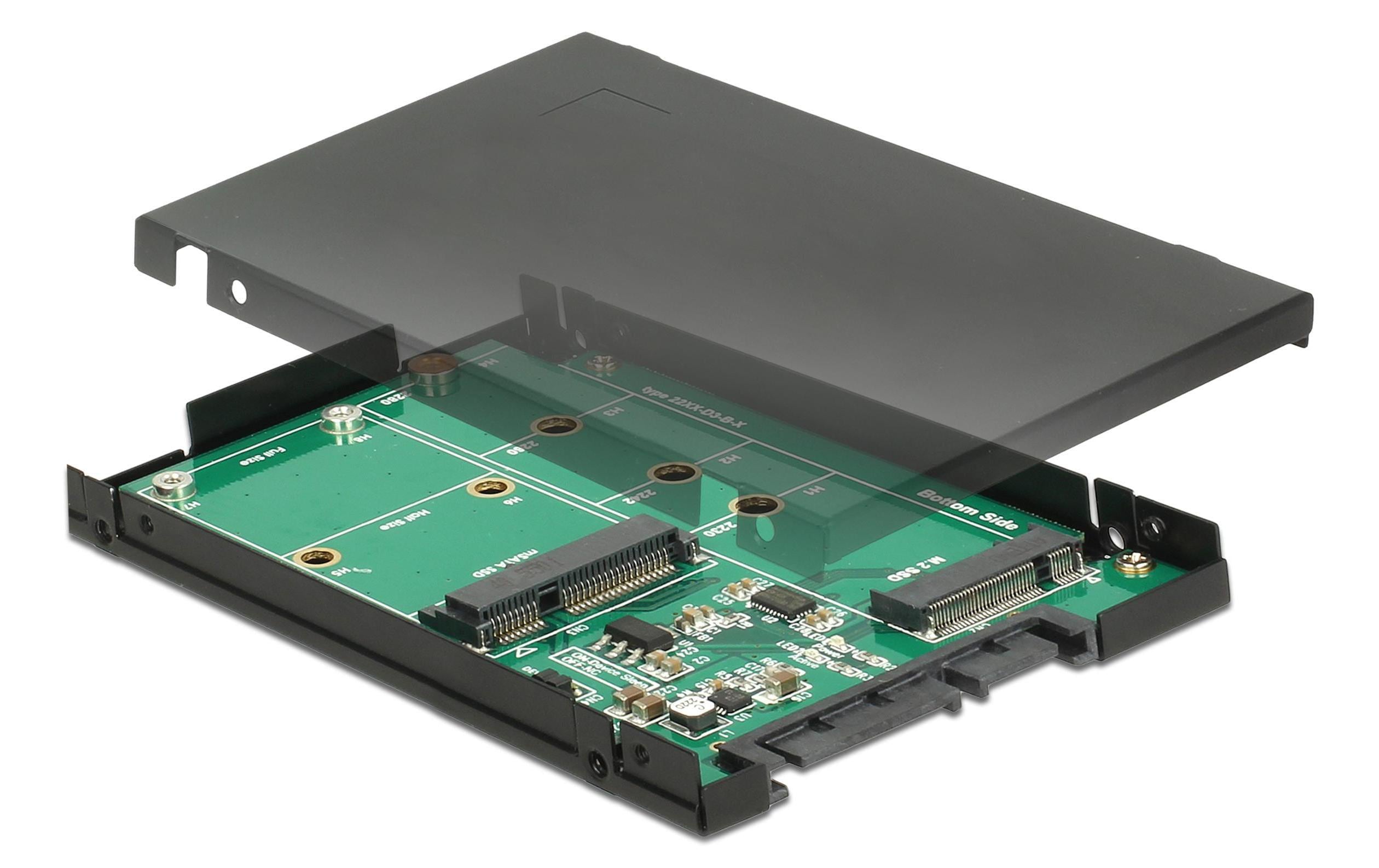 Delock M.2 oder mSATA zu SATA Adapter