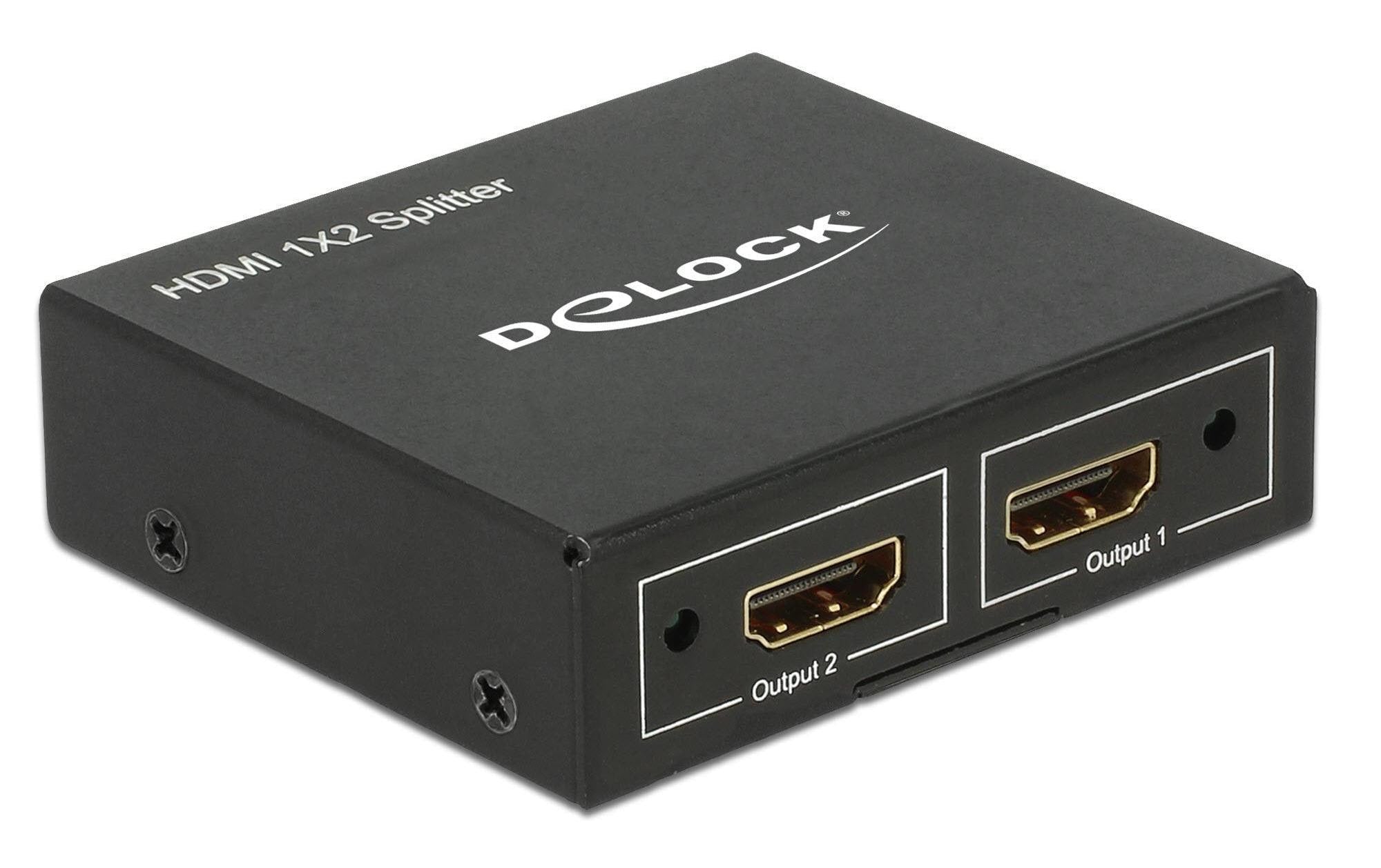 Delock Monitorsplitter HDMI/Bu - 2x HDMI/Bu