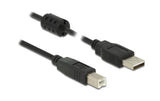 Delock, USB 2.0-Kabel USB A - USB B 1 m