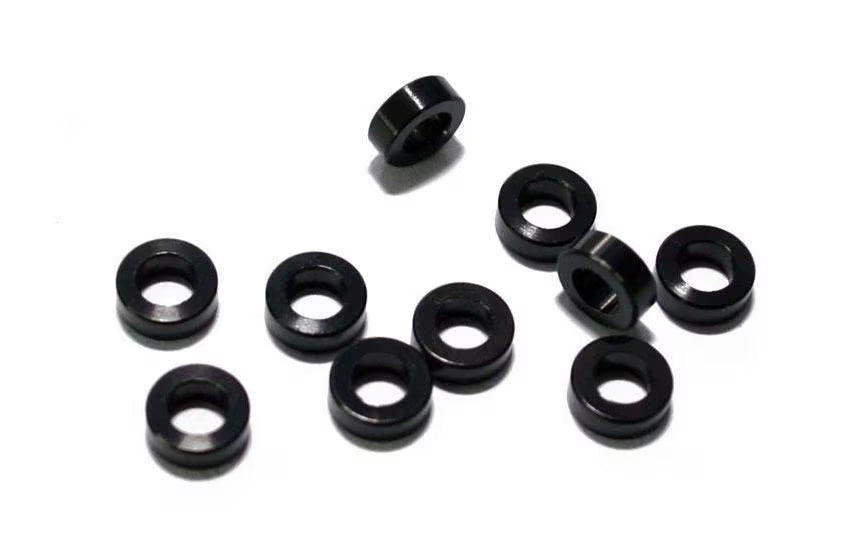 RC4WD Spacers M3 2mm, Schwarz, 10 Stück,