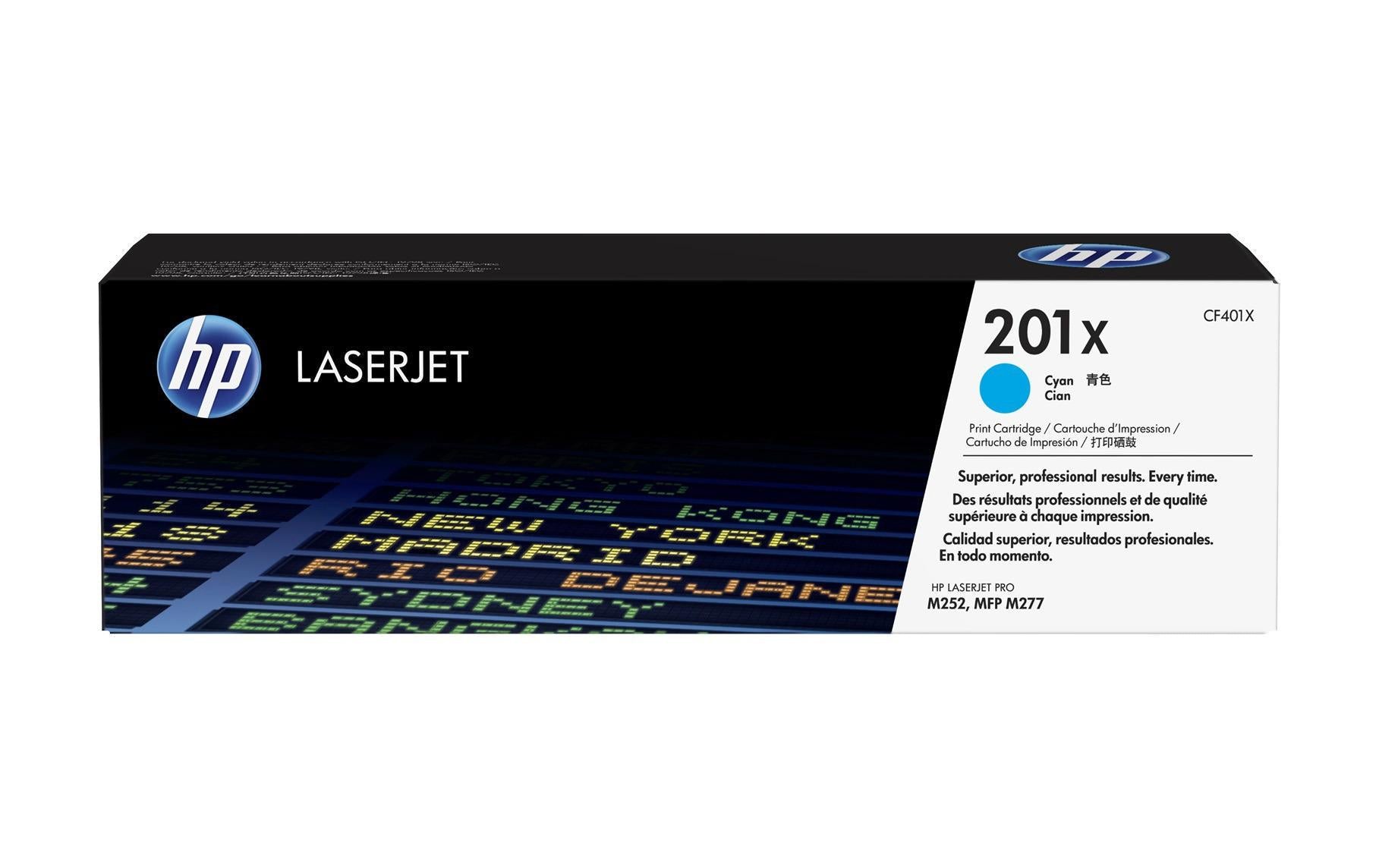 HP, Toner Nr. 201X (CF401X) Cyan