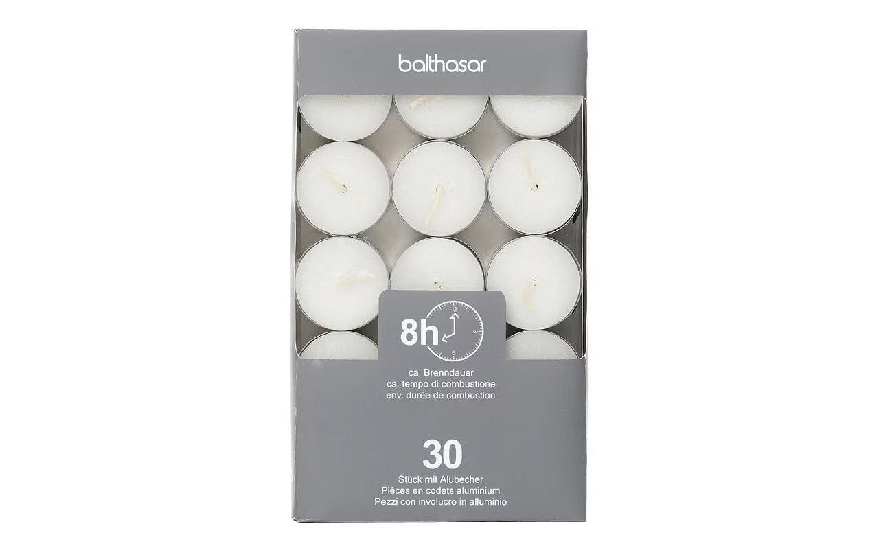 balthasar Teelichte Alu 30 Stück