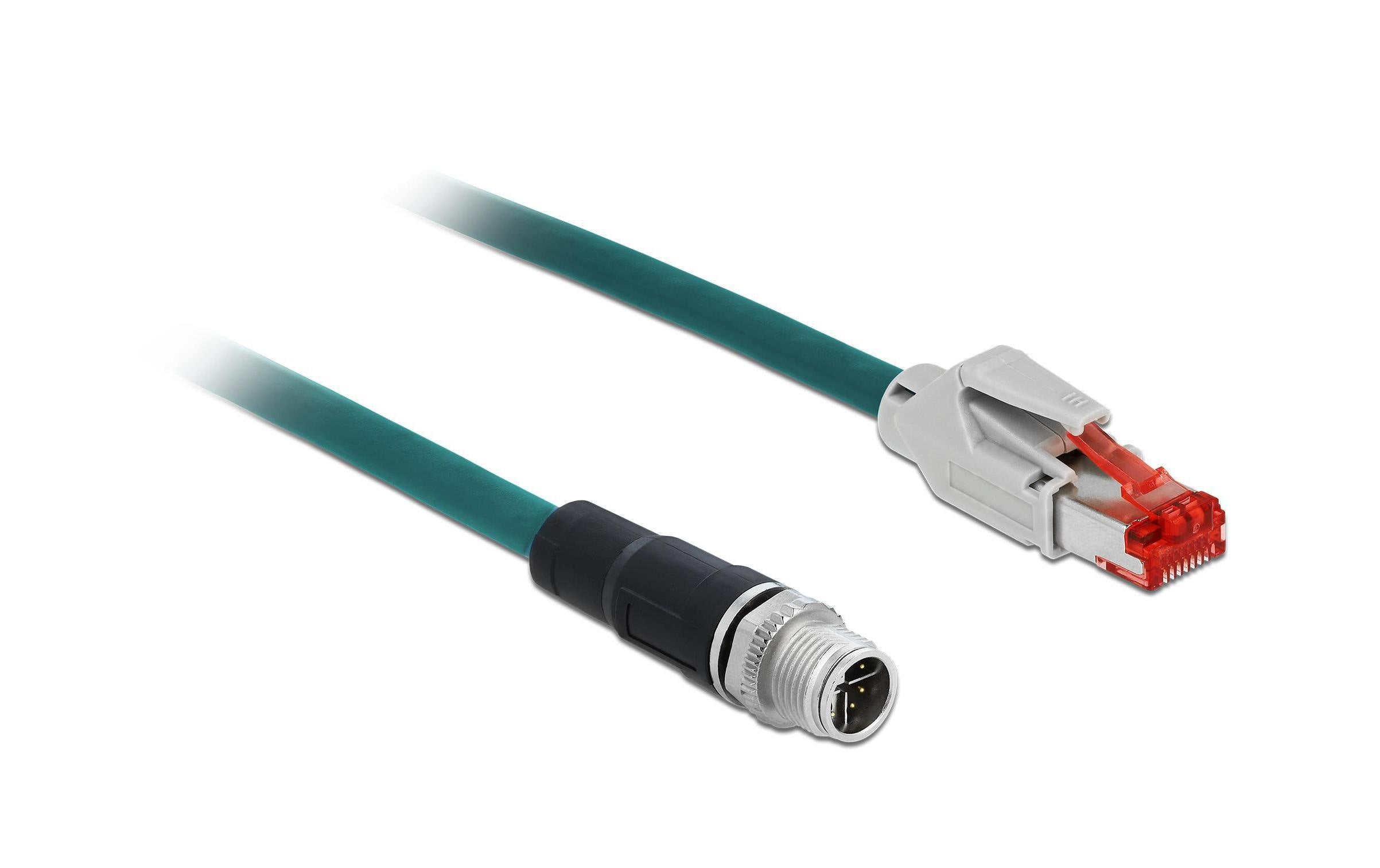 Delock Patchkabel:M12 8Pin X-kodiert - RJ45