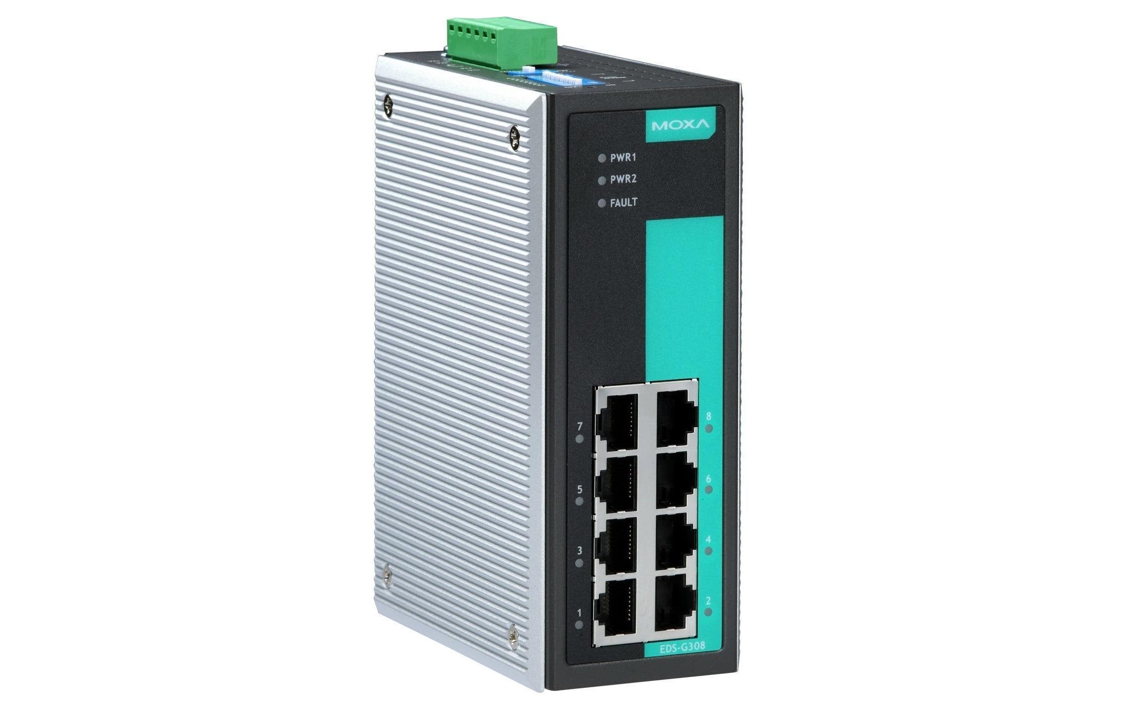 Moxa EDS-G308: 8 Port Switch 1Gbps,
