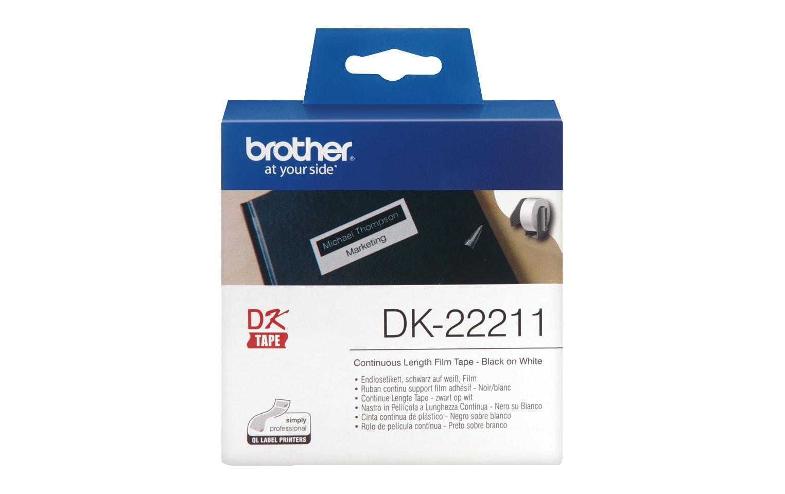 Brother P-touch DK-22211 Endlos-Etiketten