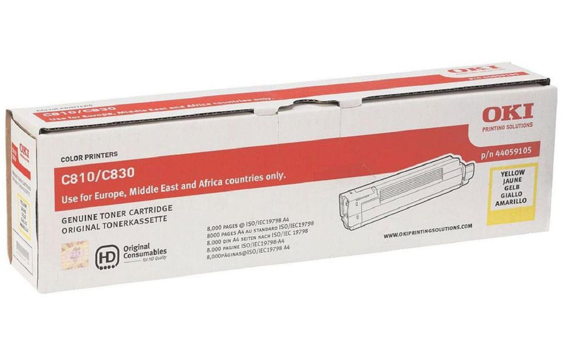 Toner yellow zu OKI C810/830