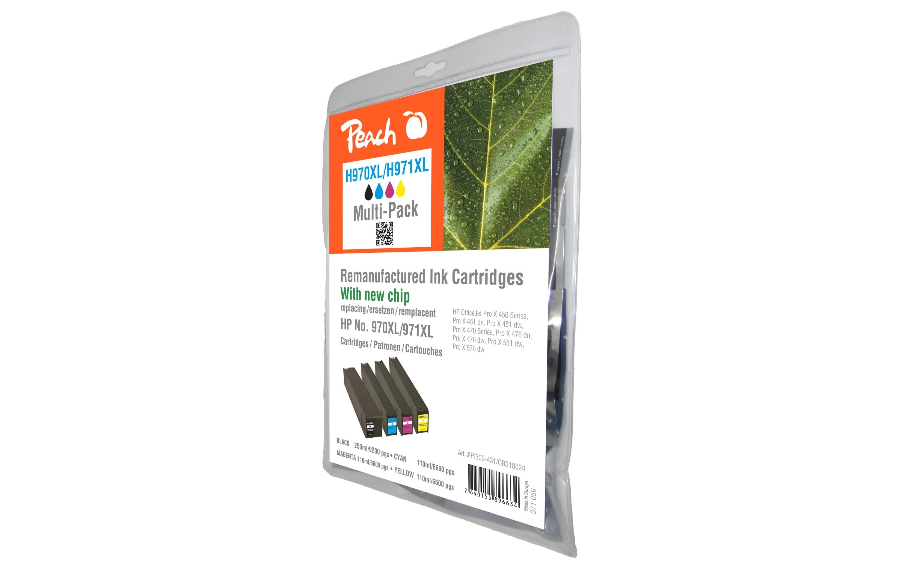 Peach Tinte Combi Pack HP Nr. 971XL