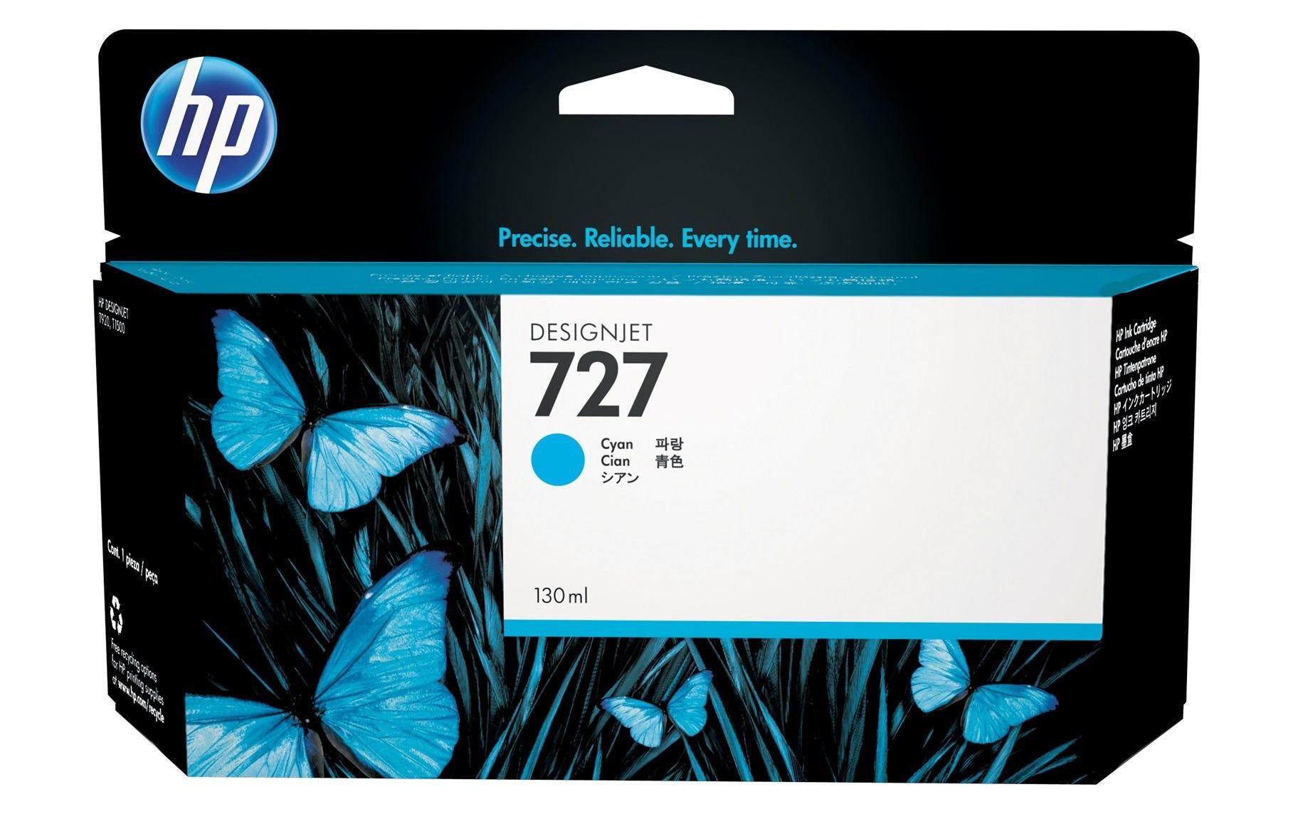 HP, Tinte Nr. 727 (B3P19A) Cyan