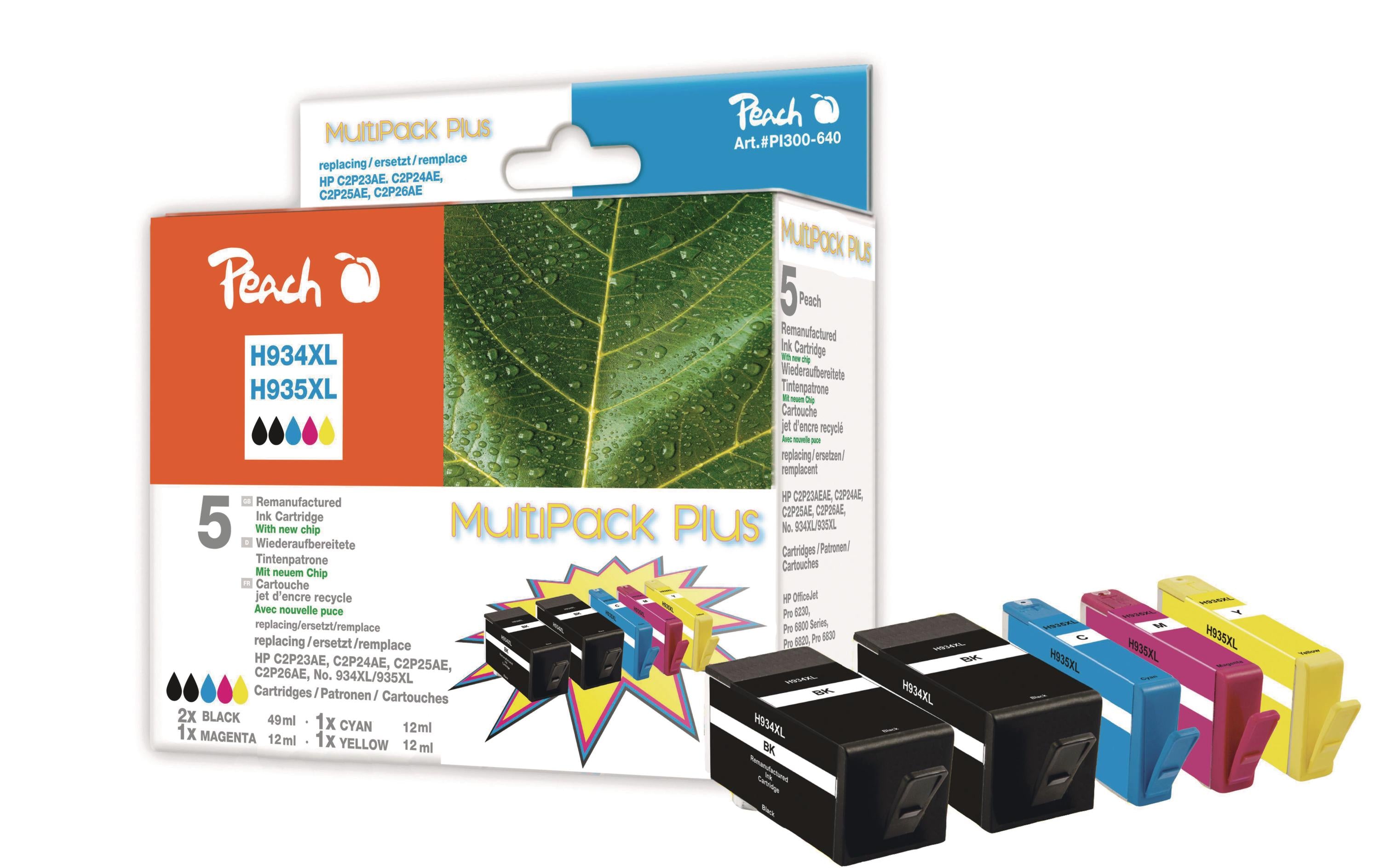 Peach Tinte HP 934XL/935X Multipack Plus