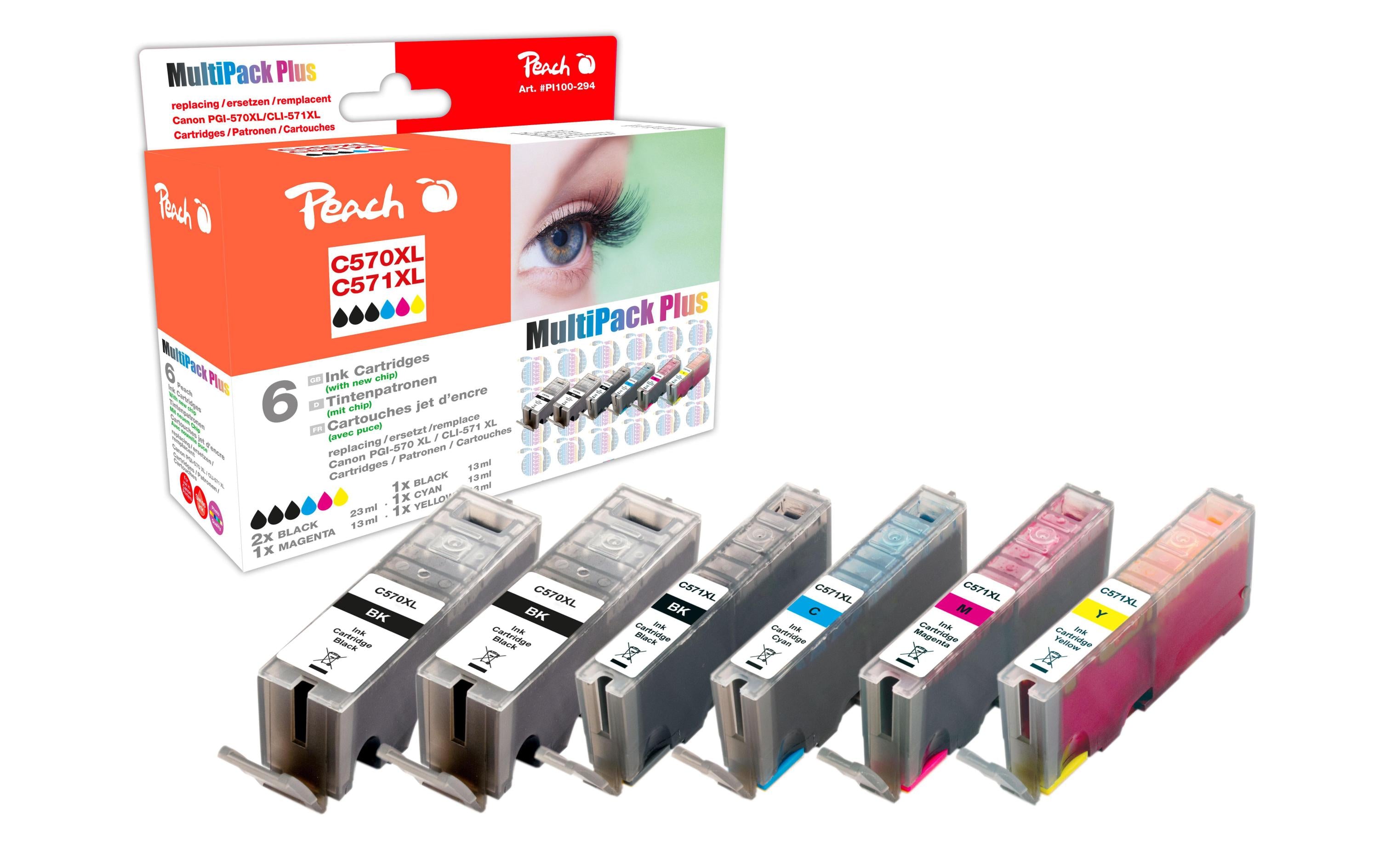 Peach PGI-570XL/CLI-571XL Multipack Plus