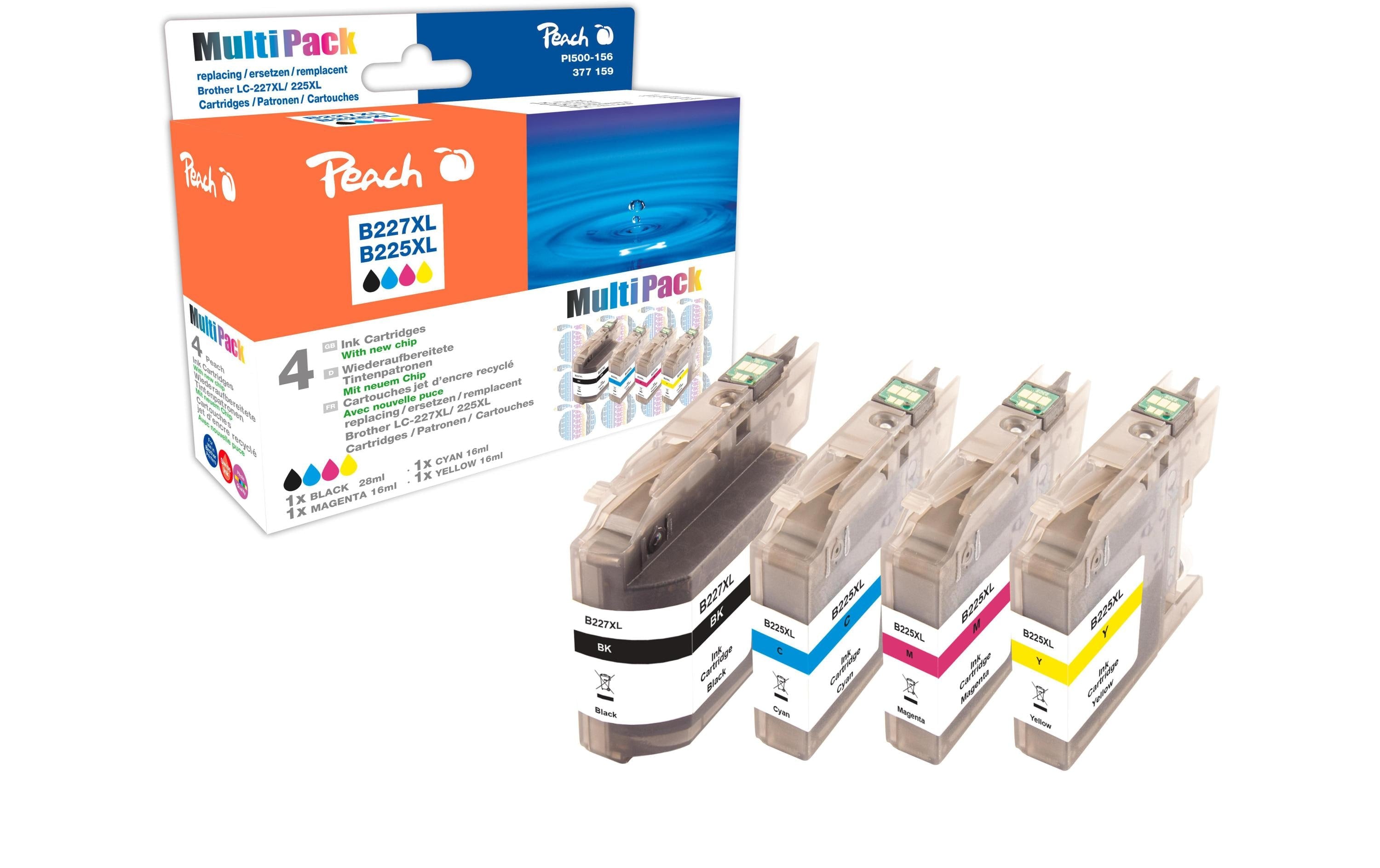 Peach Tinte Brother LC-227XL/225XL Multipak