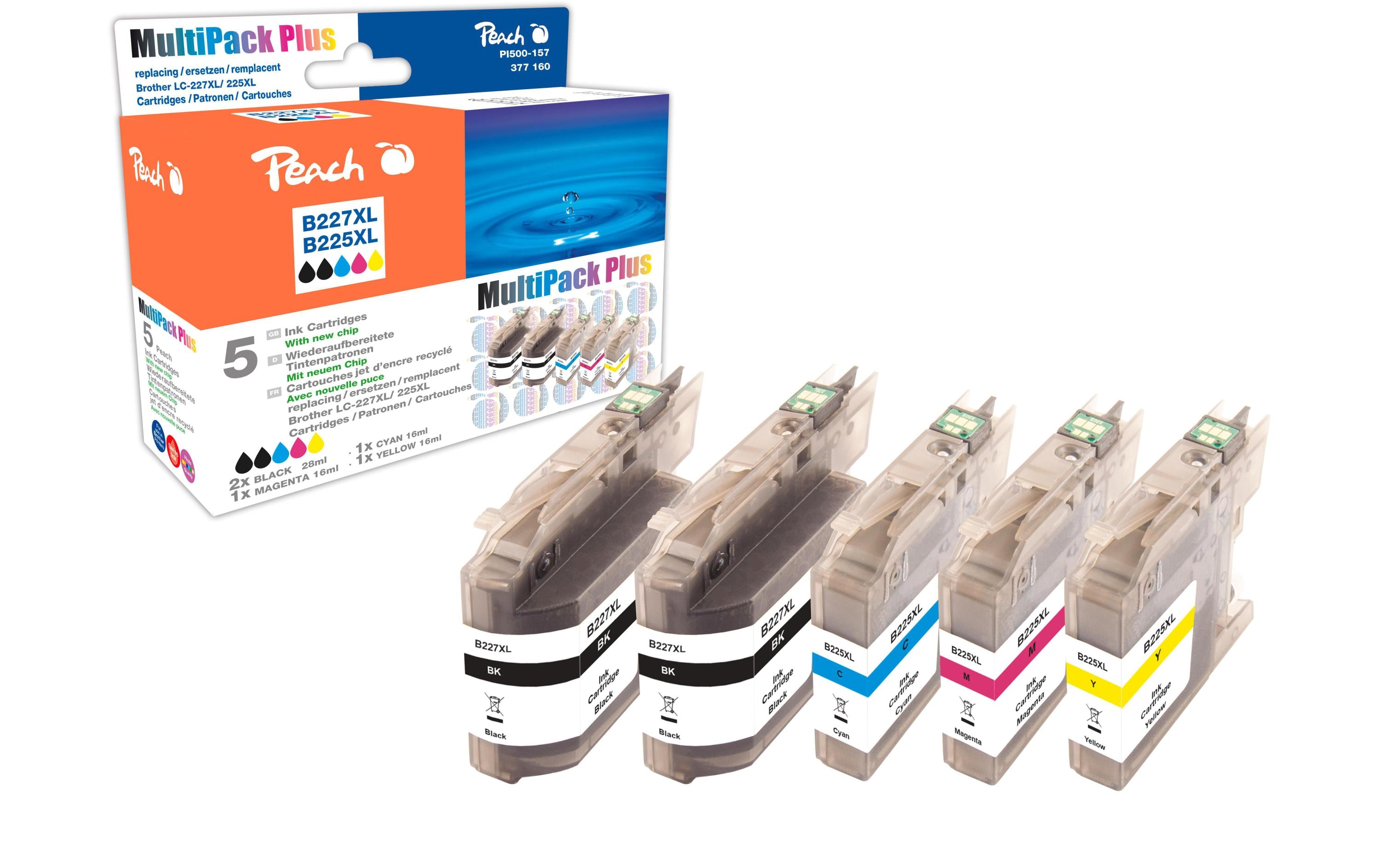 Peach Tinte Brother LC-227XL/225XL Multip.+