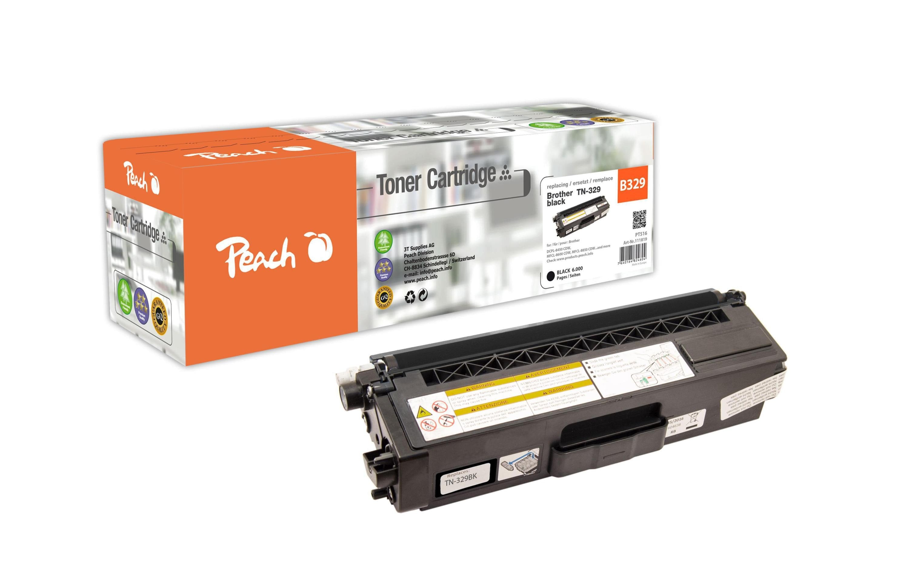 Peach Toner Brother TN-329BK