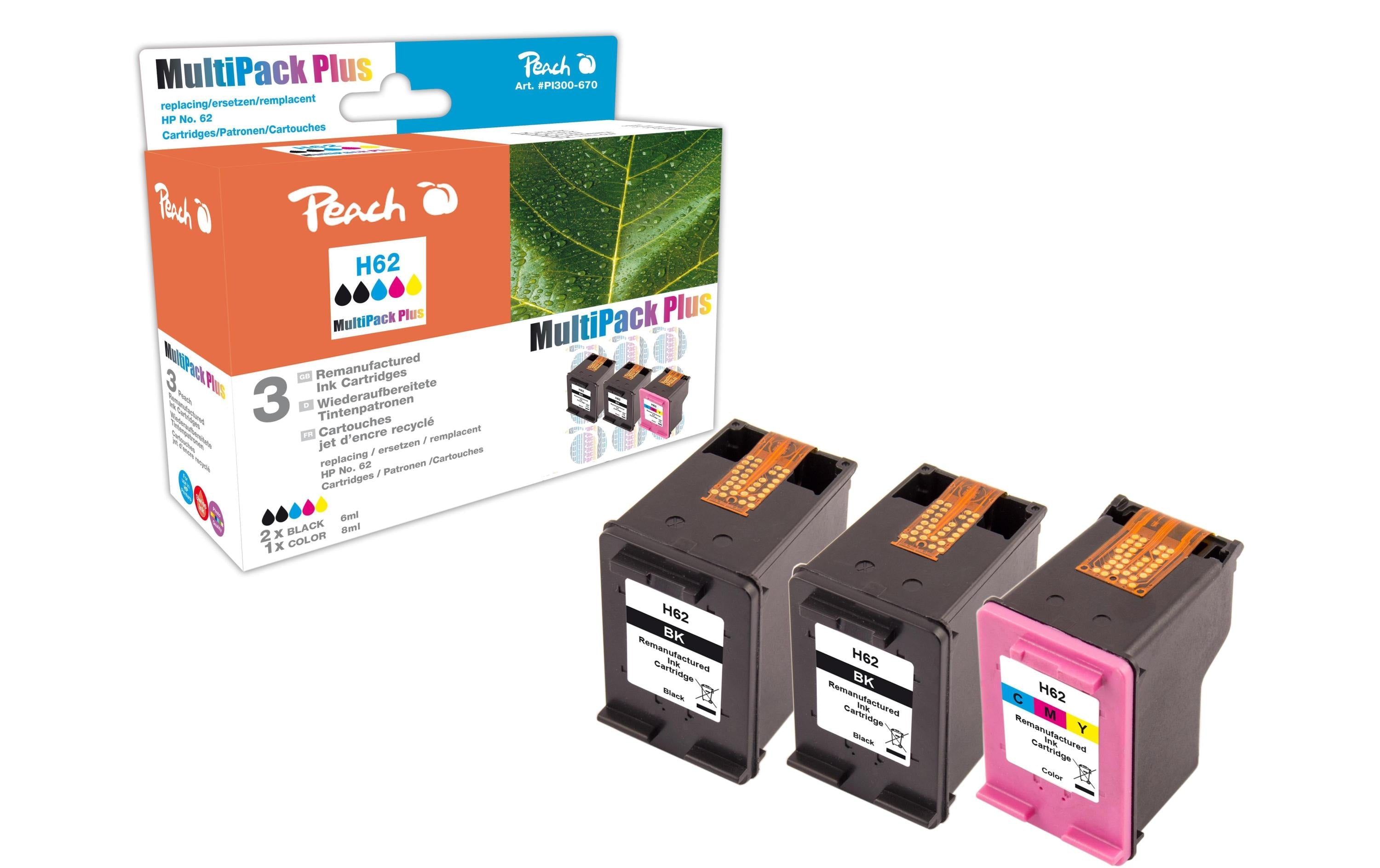 Peach Tinte HP C2P04AE/C2P06AEMultipack +