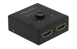 Delock 2 Port HDMI Switch&Verteiler Compact